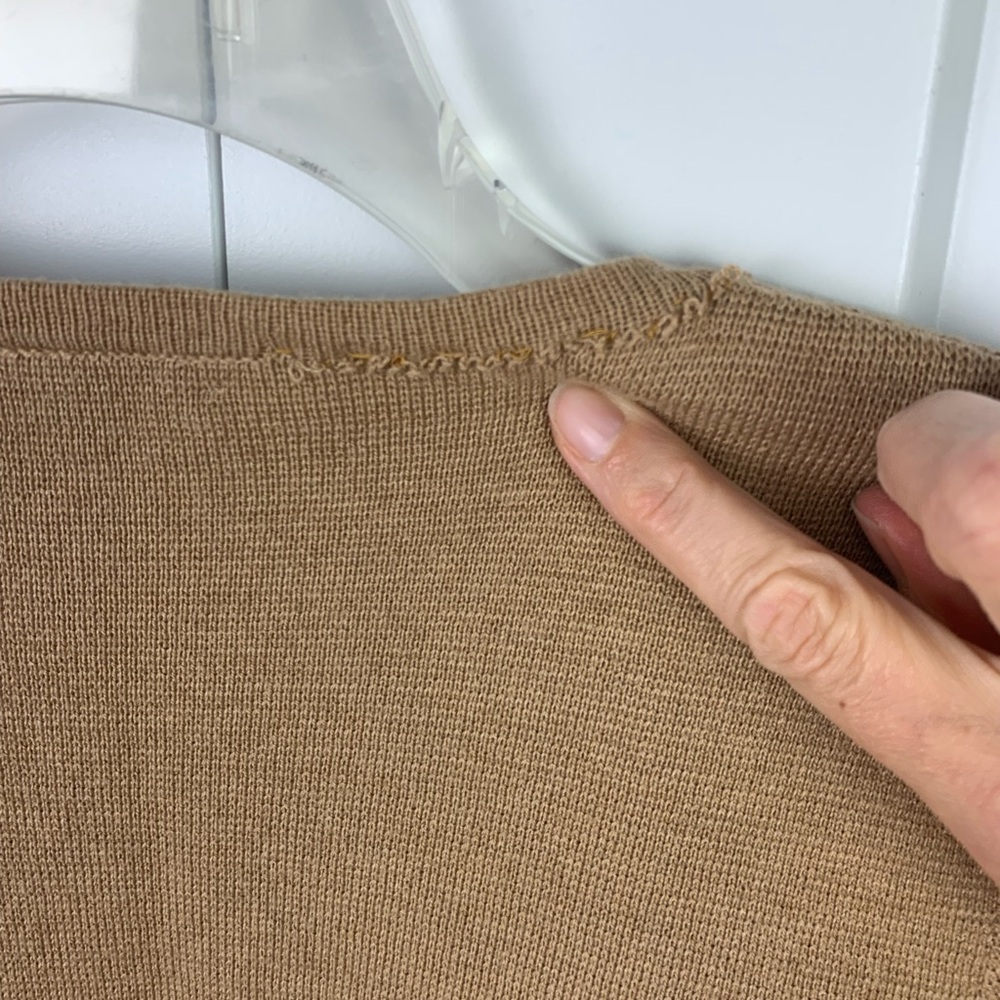 J Crew XXS Juliette collarless sweater-blazer Camel Preppy Classic Quiet Luxury - Picture 7 of 13